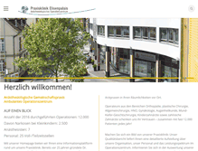Tablet Screenshot of praxisklinik-ab.de